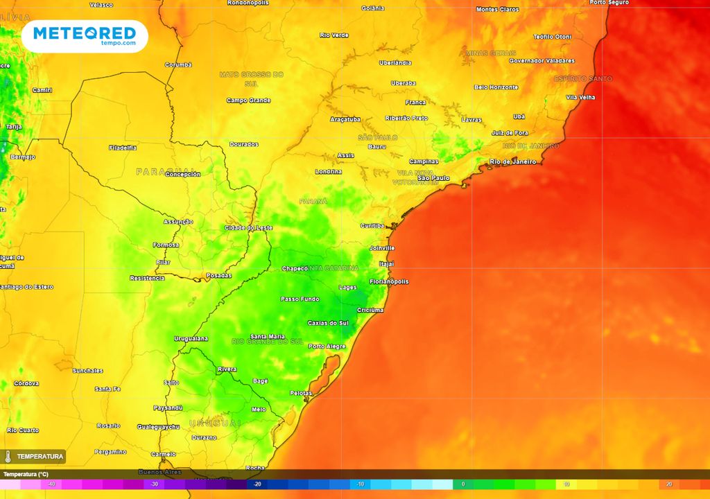 Previsão de temperatura mínima para a madrugada do Sábado (13).