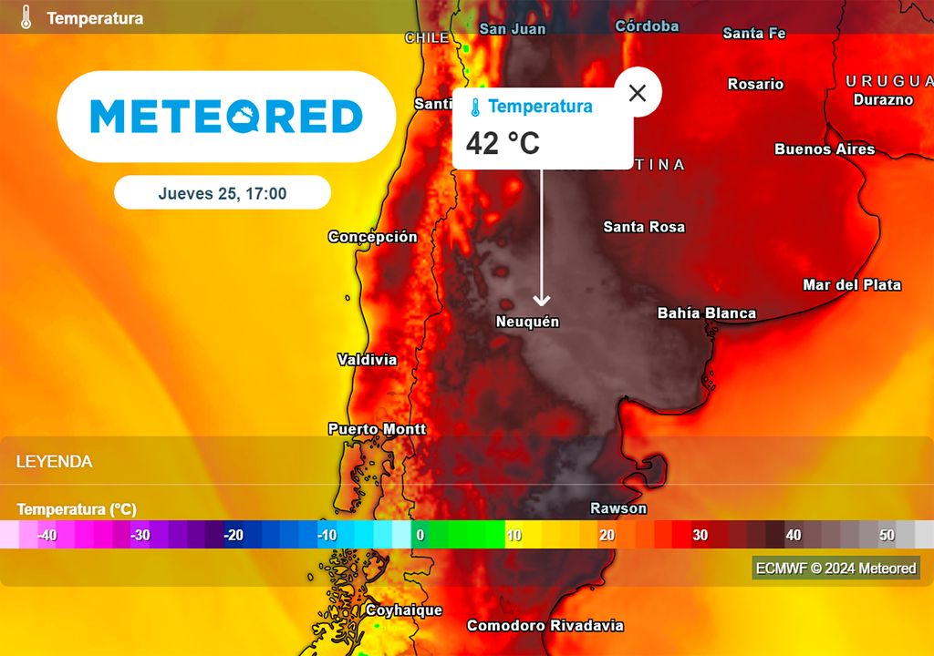 Calor, Ola de Calor, Temperatura, Patagonia, Buenos Aires