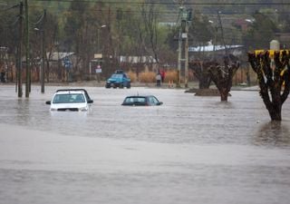 Alerta rojo y lluvias récord: inundaciones en Comodoro Rivadavia