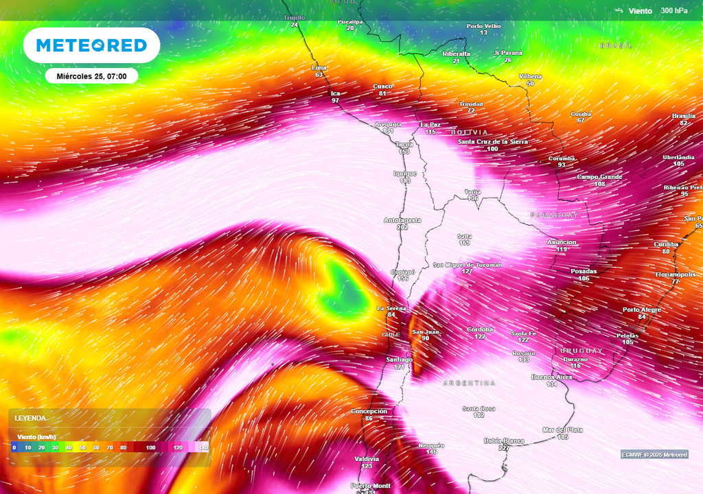 Aviso, Dirección Meteorológica de Chile, Meteored, tormenta de arena