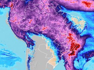 Alertas de chuvas volumosas e de tempo severo no Sudeste e Centro-Oeste