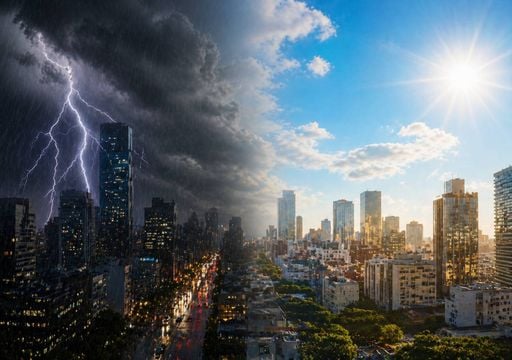 Alertas de tempo severo, chuva forte e sol marcam o Feriado do Dia do Trabalhador; veja como vai ser