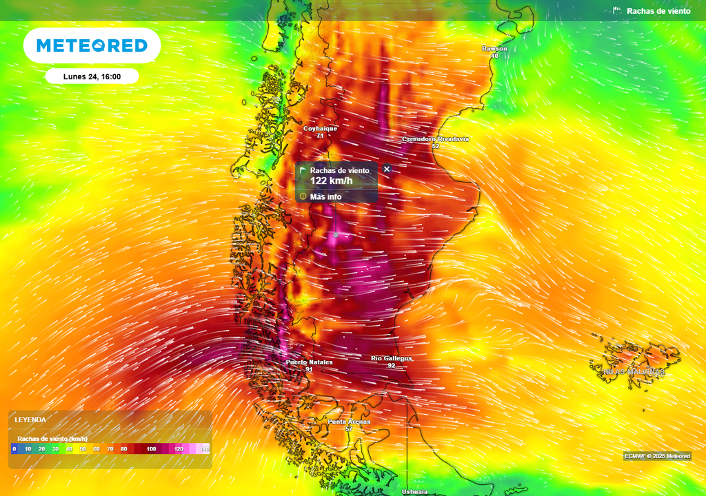 Alerta, Viento, Ráfagas, Patagonia, Santa Cruz
