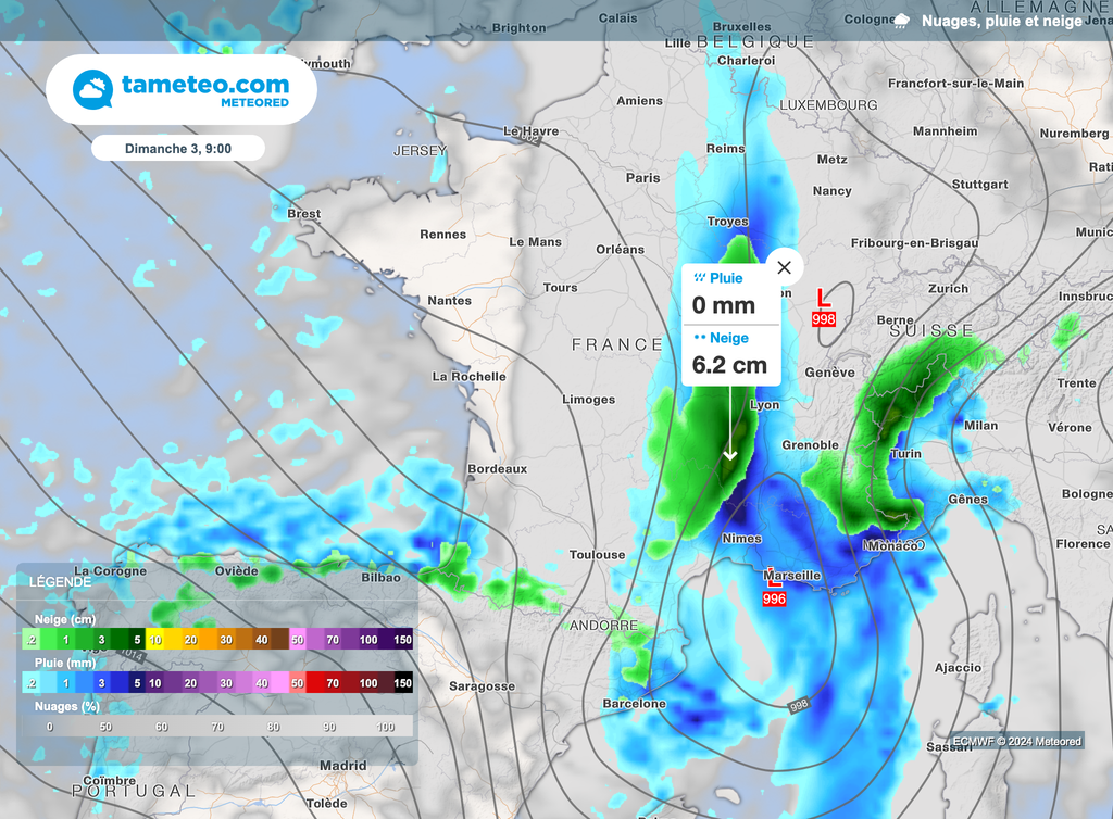 Important épisode neigeux en montagne sur les Alpes et Massif Central ce week-end. Important épisode neigeux en montagne sur les Alpes et Massif Central ce week-end.