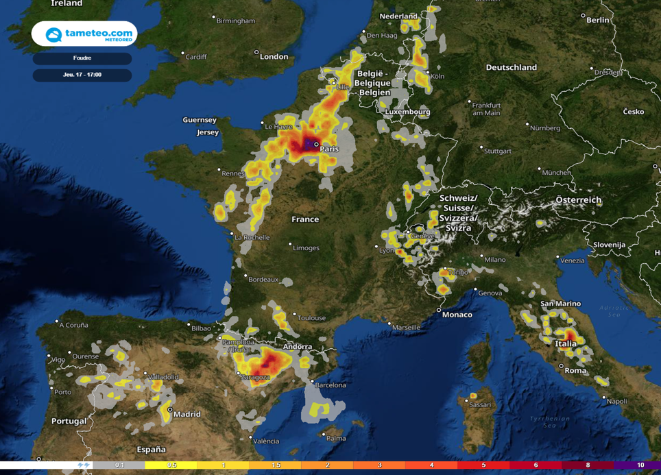 Alerte Orange Aux Orages De Violents Phenomenes Attendus