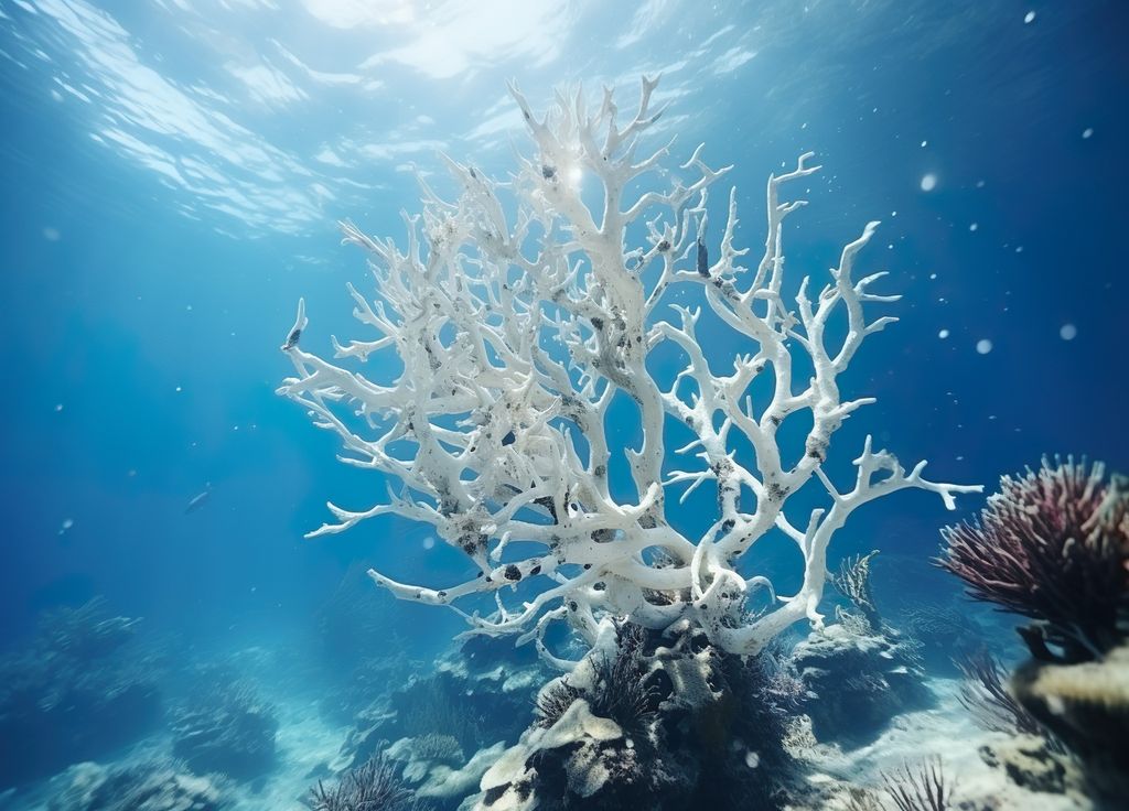 Coraux morts océan surchauffe