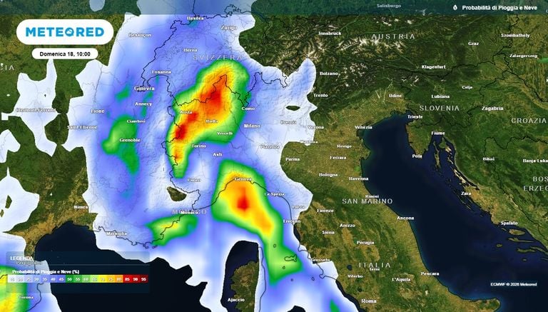 Alessio Colella analizza le conseguenze dello scontro tra masse d'aria sull'Italia per domenica 18