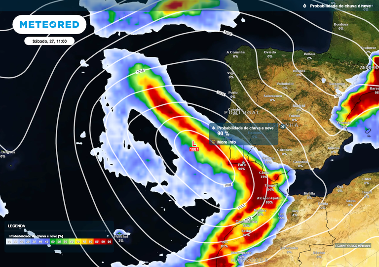 Alfredo Gra&ccedil;a avisa sobre o que chegar&aacute; do Atl&acirc;ntico este s&aacute;bado 27: Faro e 8 outros distritos expostos