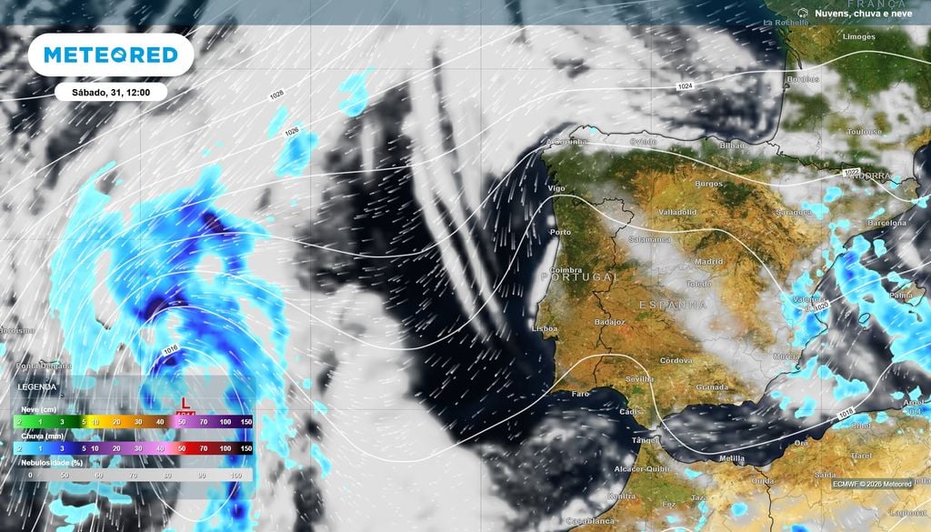 No sábado, 31 de outubro e dia de Halloween, espera-se a continuidade de uma tendência estável do ponto de vista meteorológico, sem chuva significativa à vista.