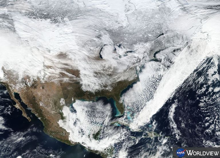 Imagen de satélite NASA-NOAA enero 7 de 2017 Imagen de satélite NASA-NOAA enero 7 de 2017
