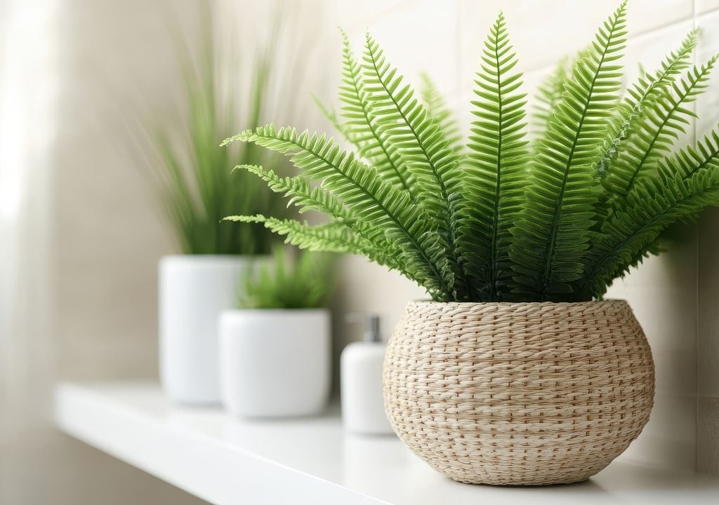 plantas Helecho de Boston: un sustrato seco arruga sus frondes y las vuelve marrones en las puntas.