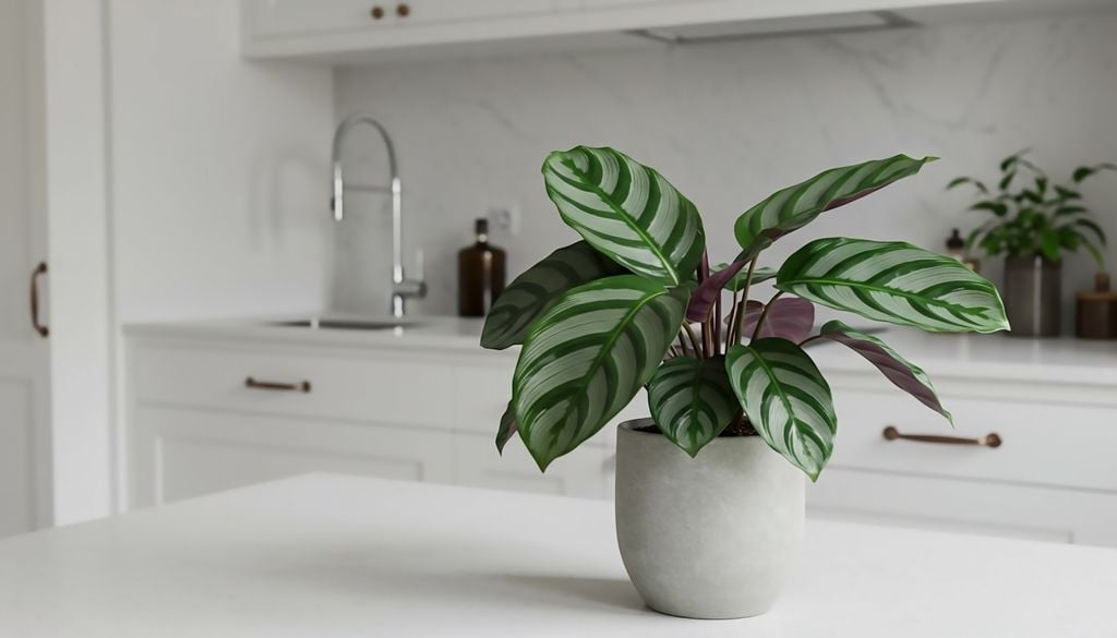 Plantas Calatea: el secado rápido de la tierra hace que sus hojas se enrosquen y pierdan color.