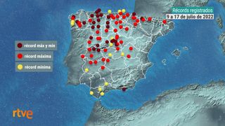 Algunas singularidades de la ola de calor de julio de 2022
