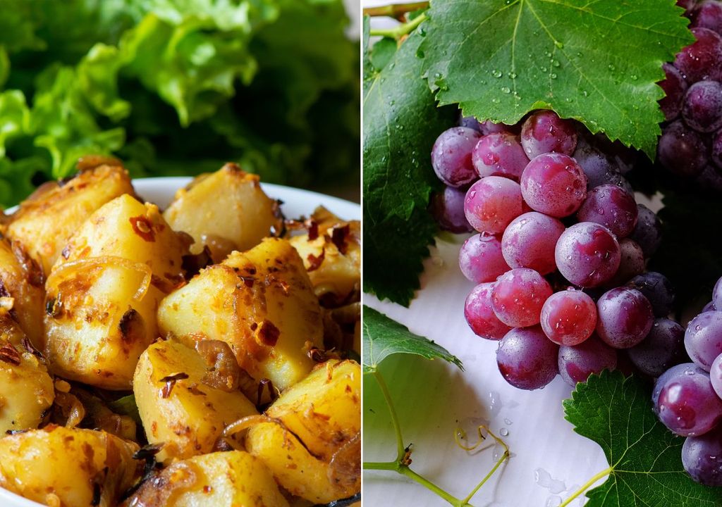 Papas rústicas y uvas, Meteored Chile Papas rústicas y uvas, Meteored Chile