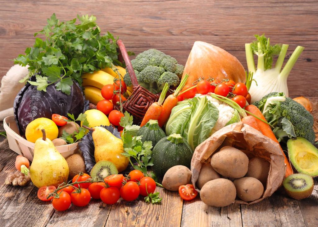 frutas, legumes e verduras