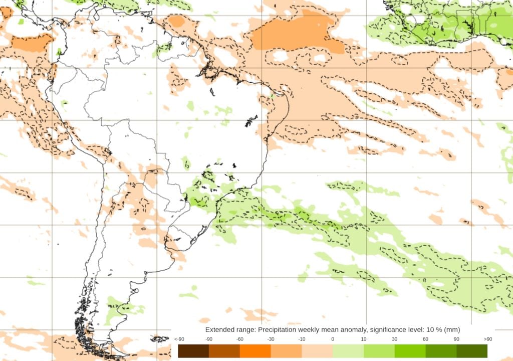 Previsão climática entre 07 e 14 de Outubro.