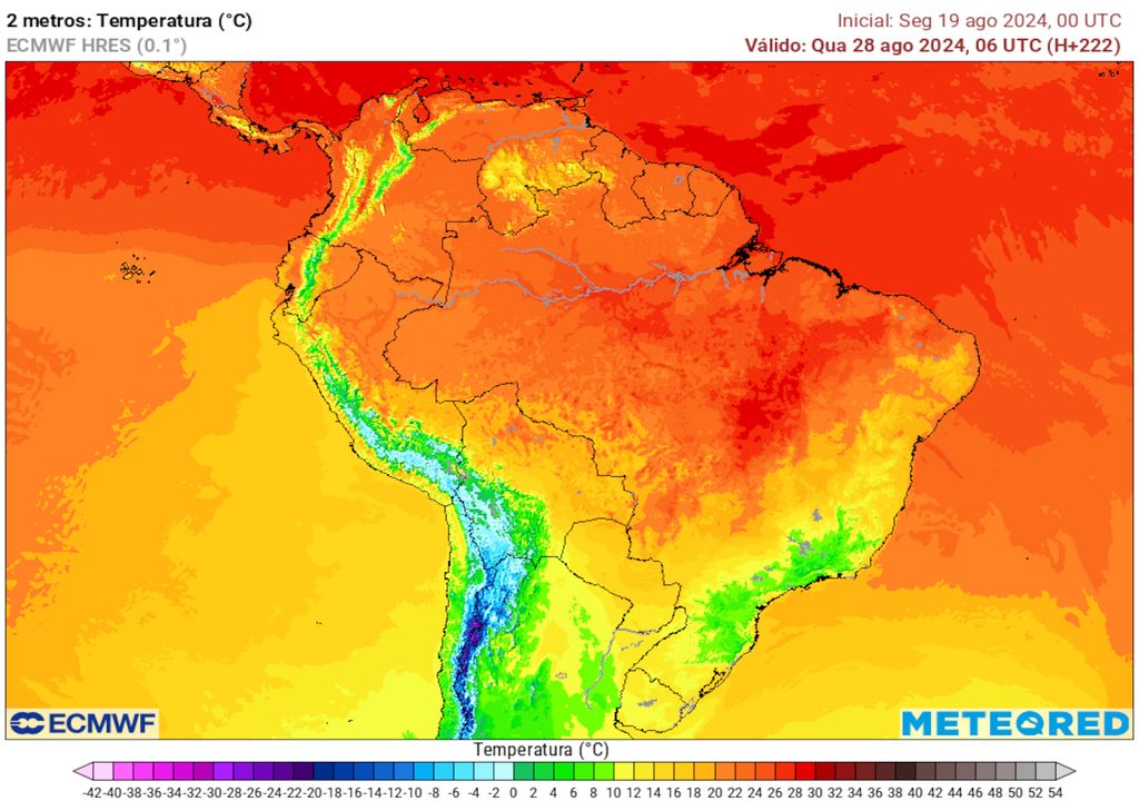 Previsão de temperaturas mínimas para a Quarta-Feira (28).