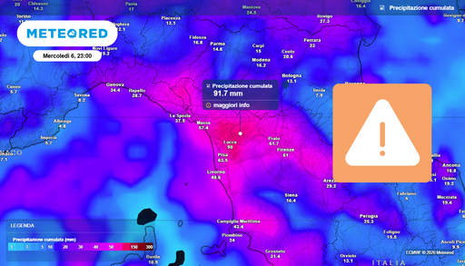 Allerta meteo della Protezione Civile, tra poco forti temporali su gran parte del Nord e sulla Toscana