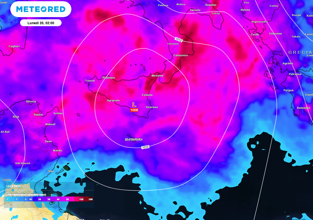Forti temporali al Sud.
