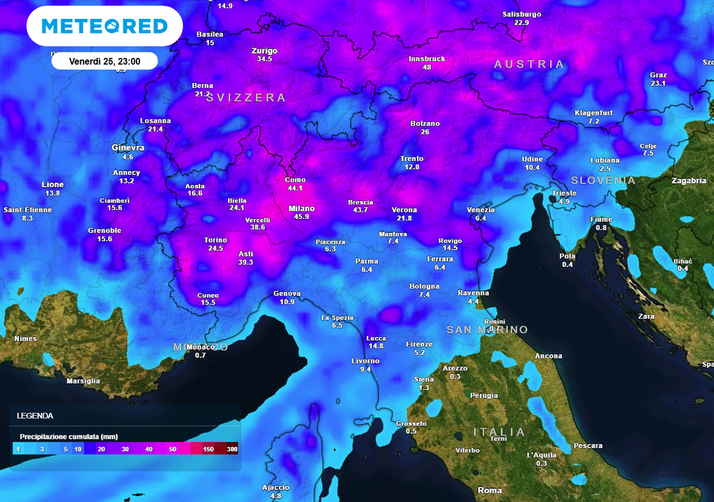 Pioggia fino a venerdì tra Nord e Centro, con gli accumuli maggiori sulle pedemontane Pioggia fino a venerdì tra Nord e Centro, con gli accumuli maggiori sulle pedemontane