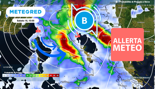 Maltempo, la Protezione Civile ha diramato allerta meteo in 7 regioni per gioved&igrave; 14 maggio: forti temporali