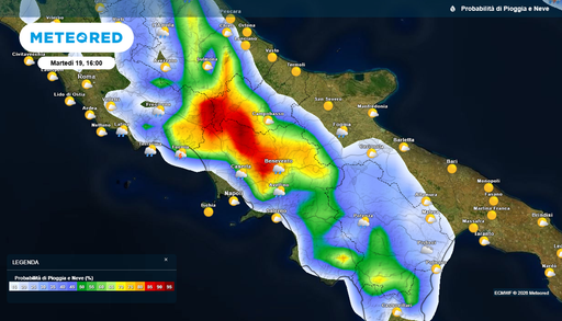 Allerta meteo marted&igrave; 19 maggio: forti temporali dalle 14 su Abruzzo, Basilicata, Calabria e Sicilia