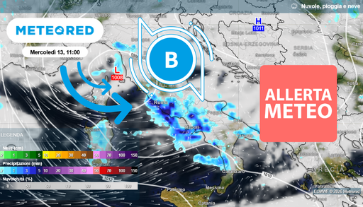 Allerta meteo, la Protezione Civile avvisa 5 regioni per rischio temporali: le zone interessate mercoled&igrave; 13 maggio