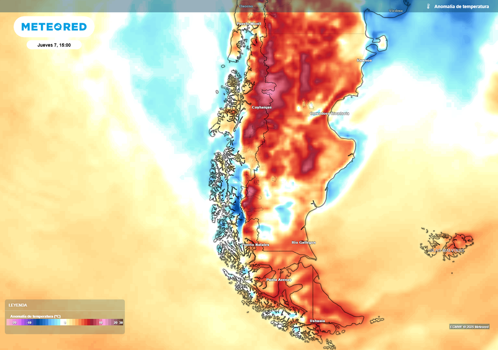 anomalía de temperatura prevista anomalía de temperatura prevista