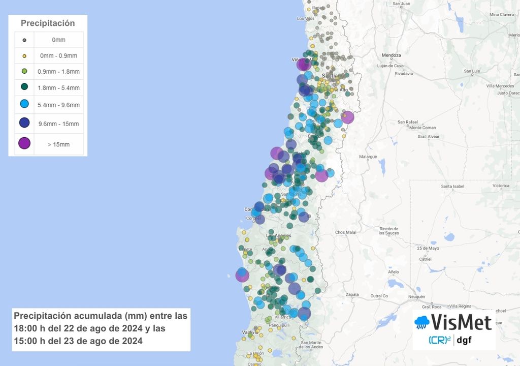 precipitaciones acumuladas, vismet cr2