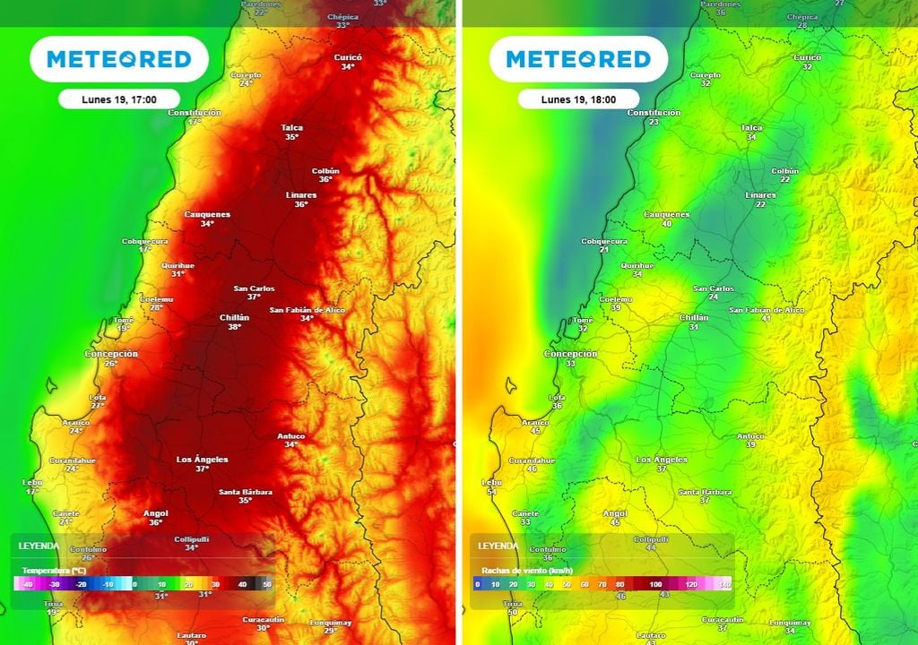 El lunes se configurarán las condiciones clásicas de alto riesgo de incendios: temperaturas sobre 30 °C, aire muy seco y rachas de viento que superarán los 30 km/h.