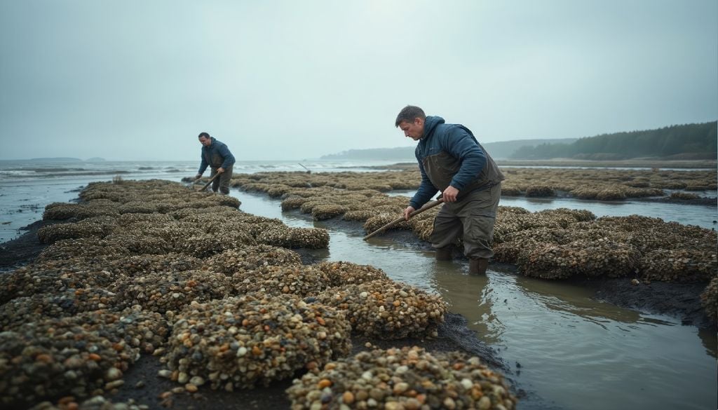Os bivalves podem encontrar-se no mar nas zonas costeiras, em áreas entre marés e estuários