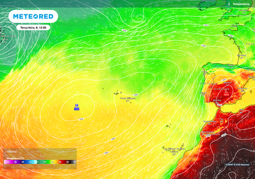 Altera&ccedil;&otilde;es na circula&ccedil;&atilde;o atmosf&eacute;rica que afetam Portugal: a NAO+ ir&aacute; permanecer em vigor at&eacute; 11 de junho