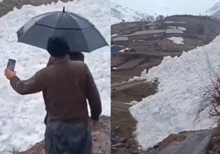 Video: lluvias en la alta monta&ntilde;a dejan impresionante avalancha de fusi&oacute;n en Turqu&iacute;a