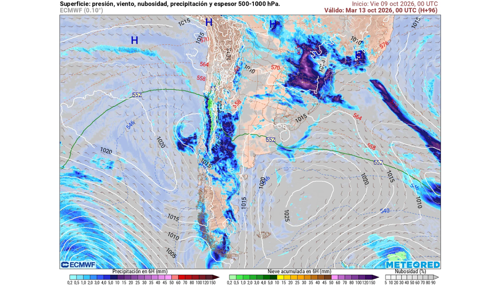 Un nuevo sistema frontal dejará lluvias a comienzo de semana en la Región Metropolitana. Se extenderá desde Coquimbo al Biobío con mayor intensidad.
