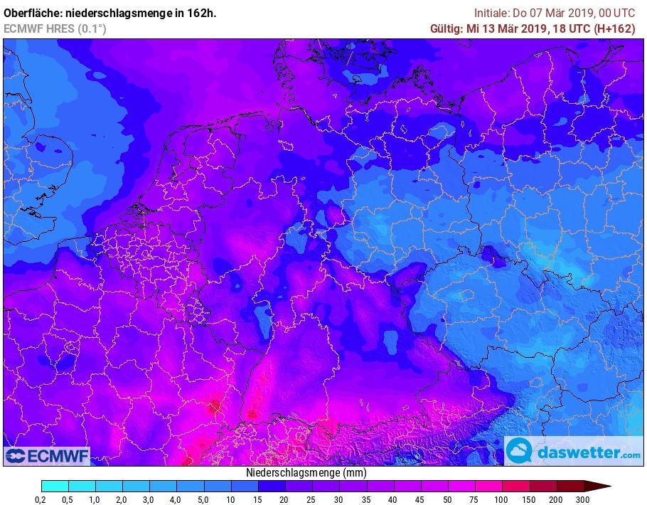 Westwetterlage mit viel Regen