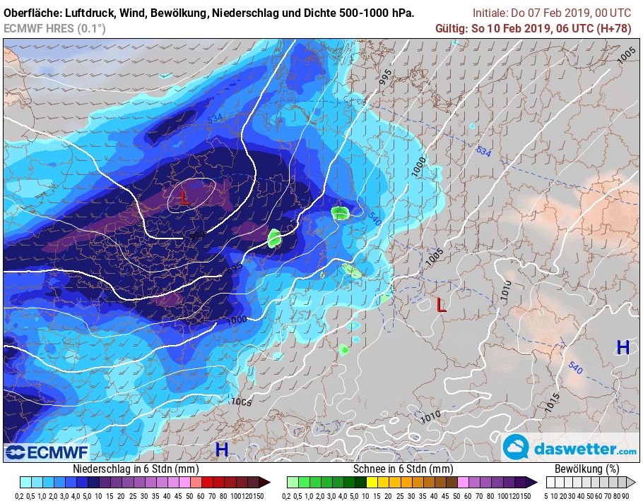 Sturmtief am Sonntag