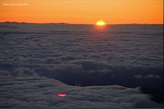 Amanecer desde el pico del Teide