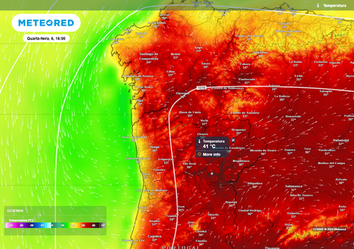 Amanhã, 6 de agosto, serão atingidos 40 ºC nestes 4 distritos: consulte-os aqui!