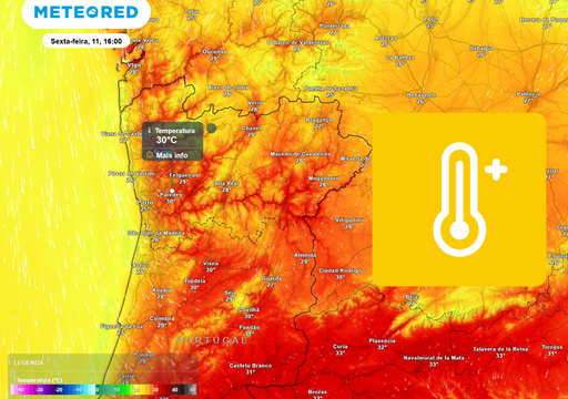 Amanh&atilde; as temperaturas v&atilde;o subir entre 3 e 5 &ordm;C na metade norte de Portugal