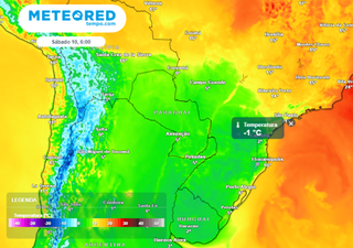 Amanhã o ar polar começa avançar pelo Brasil e os mapas da Meteored aumentaram a intensidade do frio