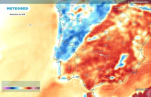Amanh&atilde; o Norte e o Centro registar&atilde;o uma descida de temperatura de at&eacute; 6 &ordm;C: estas ser&atilde;o as regi&otilde;es onde mais arrefecer&aacute;
