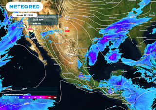 Ambiente frío en el Norte y Centro, rachas fuertes en Golfo de Tehuantepec y lluvias dispersas a lo largo de México