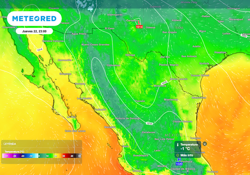 Se mantiene un ambiente frío y gélido, principalmente sobre el Centro y Norte, con posibles heladas al anochecer en zonas montañosas, de valle y en el Eje Neovolcánico.