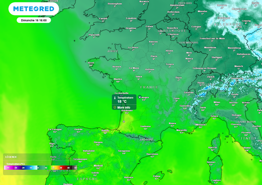 Les températures seront contrastées ce week-end entre la fraîcheur voire le froid au nord-est et la douceur du sud-ouest.