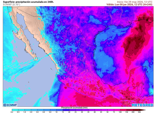 &iexcl;Amenazar&aacute;n ciclones tropicales a M&eacute;xico! Primera quincena de junio las lluvias y tormentas ser&aacute;n abundantes