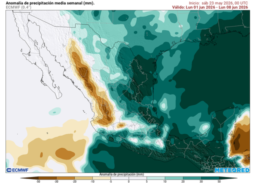 &iexcl;Amenazar&aacute;n ciclones tropicales a M&eacute;xico! Primera quincena de junio las lluvias y tormentas ser&aacute;n abundantes