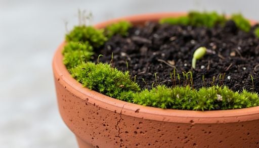 &iquest;Amigo o enemigo de tus plantas? Lo que significa que aparezca musgo sobre el sustrato de una maceta