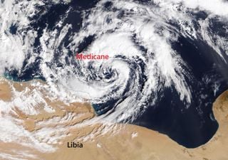 An&aacute;lisis preliminar del medicane Jolina/Samuel de marzo de 2026 realizado por la ESA