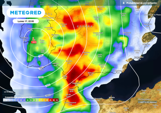 Andalucía se llevará la peor parte de la borrasca Laurence: lluvias de más de 50 l/m2 y rachas de viento de 70 km/h 