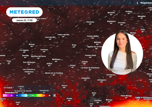 Andrea Danta advierte de hasta 44 &ordm;C en las ciudades de Sevilla y C&oacute;rdoba durante tres mediod&iacute;as consecutivos